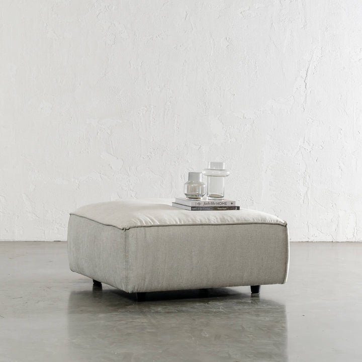 COBURG OTTOMAN  |  FLAGSTONE ASH