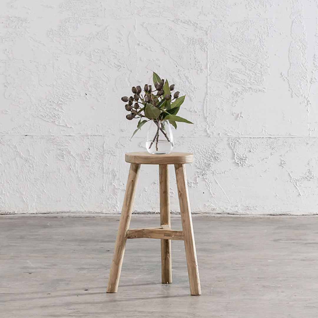 CAPRETTA TIMBER WORKERS STOOL | WOODEN TOP SIDE TABLE – Living By Design