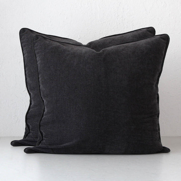 CARSON CUSHION BUNDLE X2  |  50 x 50 |  CHARCOAL