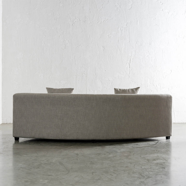 CARSON CONTEMPO CURVED MODULAR SOFA  |  JOVAN EARTH  |  REAR VIEW