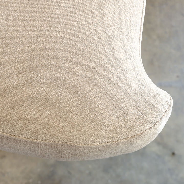 CARSON CURVE 3 SEATER SOFA  |  DESERT SAND FABRIC CLOSE UP