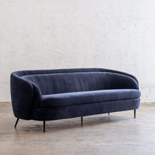 CARSON CURVE 3 SEATER SOFA  |  MIDNIGHT INK  |  LOUNGE FURNITURE ANGLE VIEW