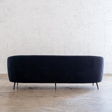 CARSON CURVE 3 SEATER SOFA  |  MIDNIGHT INK  |  LOUNGE FURNITURE REAR VIEW