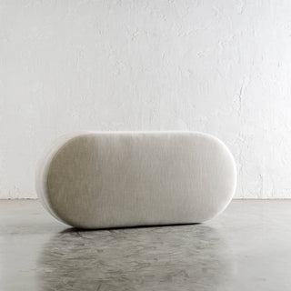 CARSON MODERNA CURVE RECTANGLE OTTOMAN  |  JOVAN DOVE UNSTYLED