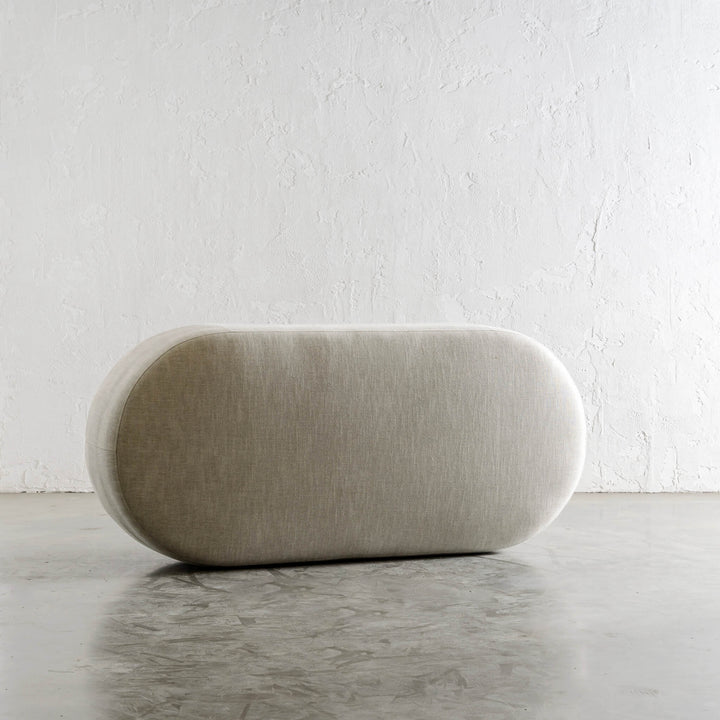 CARSON MODERNA CURVE RECTANGLE OTTOMAN  |  JOVAN EARTH TOP VIEW