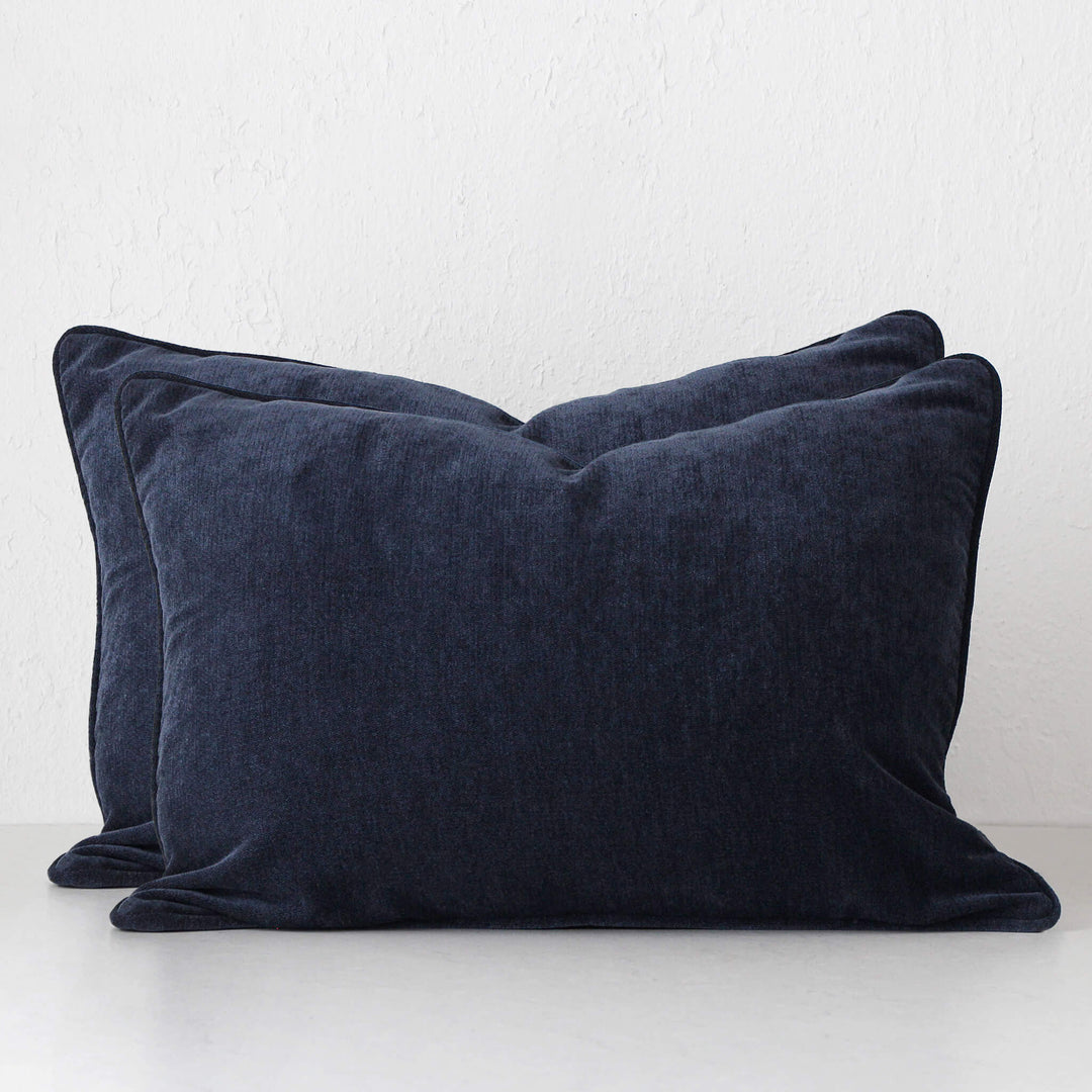 CARSON CUSHION BUNDLE X2  |  40 x 60  |  MIDNIGHT BLUE