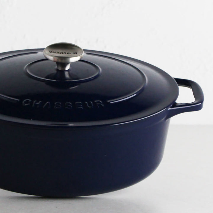 CHASSEUR | OVAL FRENCH OVEN | FRENCH BLUE | 27CM | 4L |  ENAMEL COOKWARE