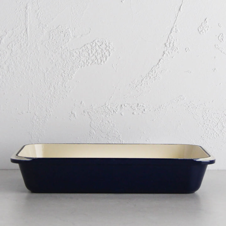 CHASSEUR | ROASTING PAN | FRENCH BLUE | 40 X 26cm  |  FRENCH CAST IRON COOKWARE