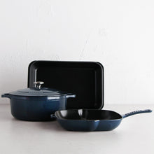CHASSEUR FRENCH TRIO  |  LICORICE BLUE  |  CAST IRON FRENCH COOKWARE