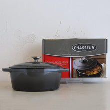 CHASSEUR  |  OVAL FRENCH OVEN  |  CAVIAR GREY  |  27CM  |  4L