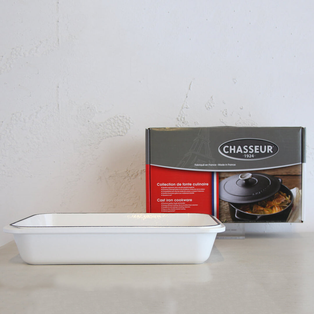 CHASSEUR  |  ROASTING PAN  |  WHITE  |  40 X 26cm
