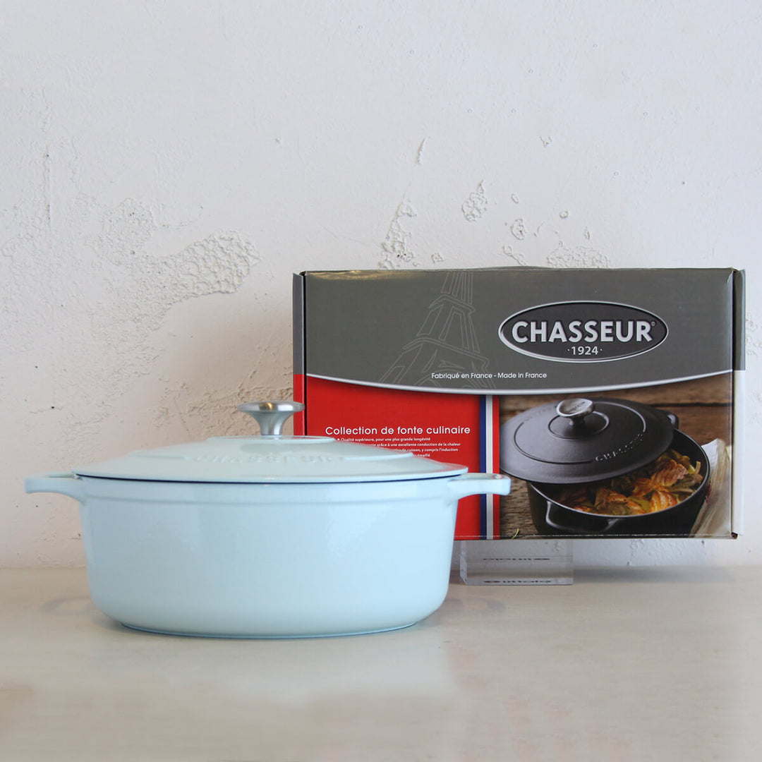 CHASSEUR  |  ROUND FRENCH OVEN  |  DUCK EGG BLUE  |  26CM  |  5L
