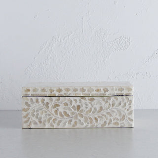 CHEYENNE INLAY BOX  |  LARGE  |  IVORY |  JEWELLERY BOX