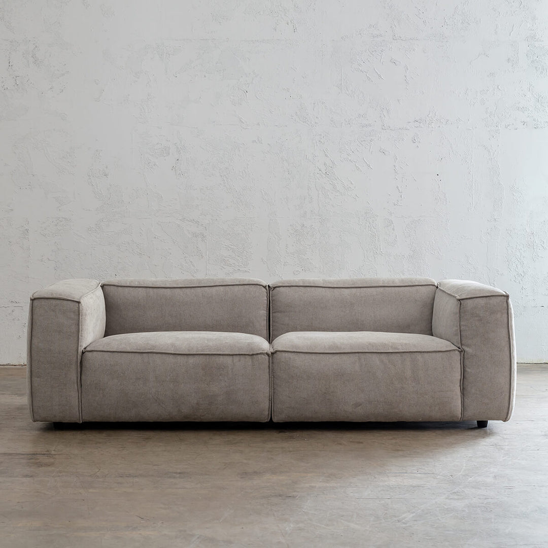 COBURG MODULAR 3 SEATER SOFA  |  FLAGSTONE ASH FRONT VIEW