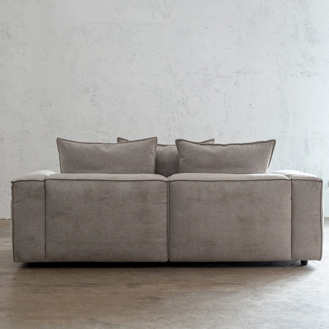 COBURG MODULAR 3 SEATER SOFA  |  FLAGSTONE ASH WITH CUSHIONS