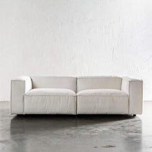 COBURG 3.5 SEATER SOFA | STOWE WHITE FRONT VIEW