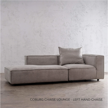 COBURG CHAISE LOUNGE CHAIR  |  STOWE WHITE LHS CHAISE