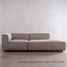 COBURG CHAISE LOUNGE CHAIR  |  STOWE WHITE RHS CHAISE