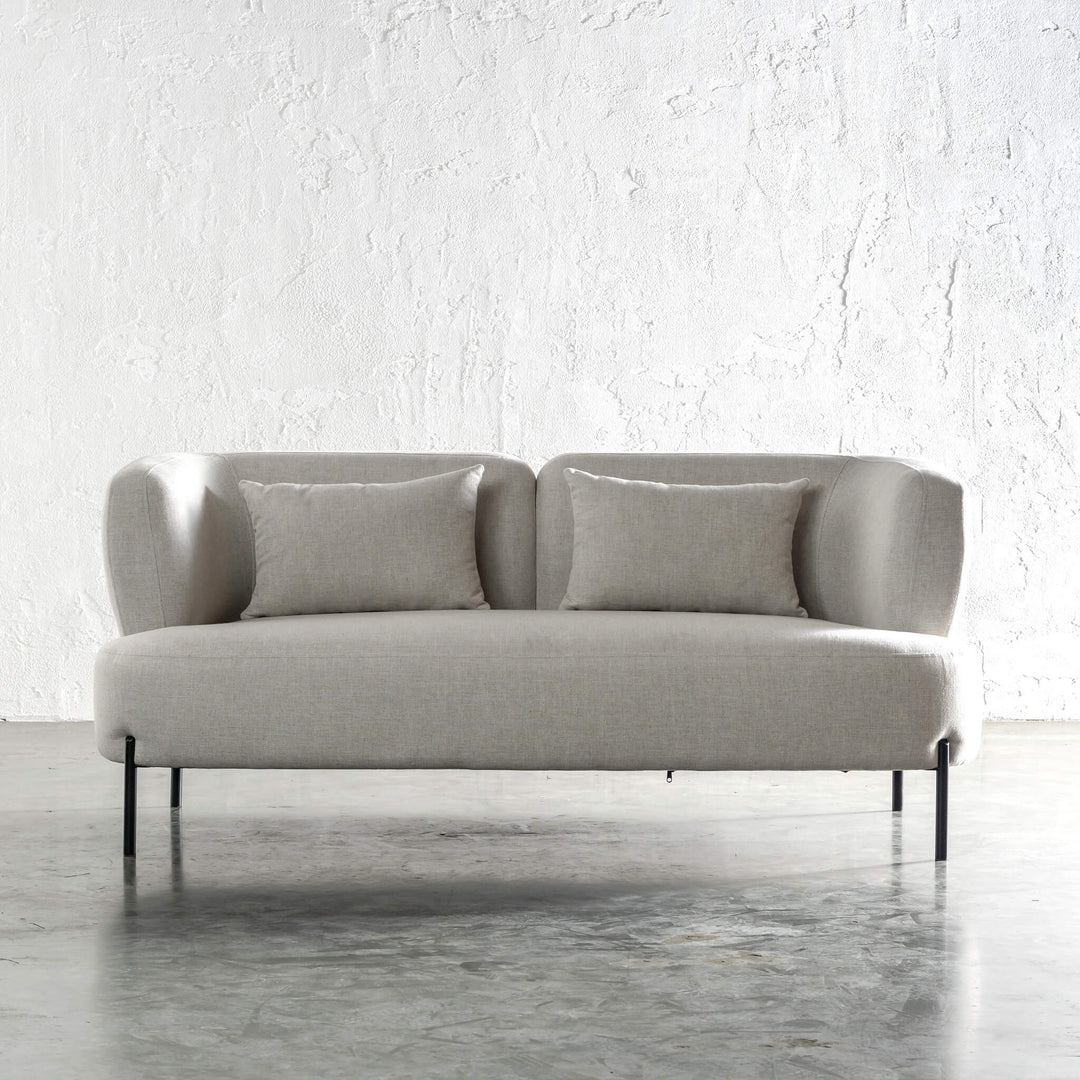 COSTERA 2 SEATER SOFA  |  JOVAN DOVE NATURAL FRONT VIEW