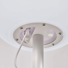 DINESH PORTABLE OUTDOOR LED FLOOR LAMP | WHITE + WHITE