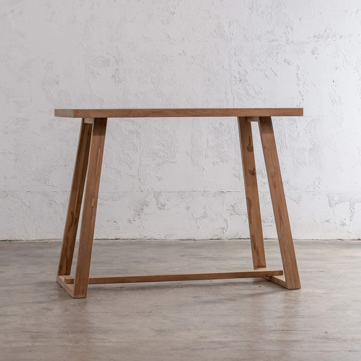 DALTON SCANDI LEG TEAK BAR TABLE  |  140CM