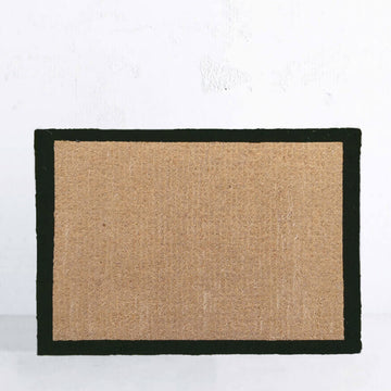 BLACK BORDER DOOR MAT | LARGE SIZE | 90CM x 66CM