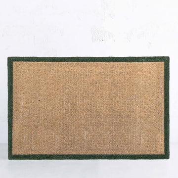 PRE ORDER | LIVING BY DESIGN EXCLUSIVE | OLIVE GREEN BORDER DOORMAT | 106CM x 66CM