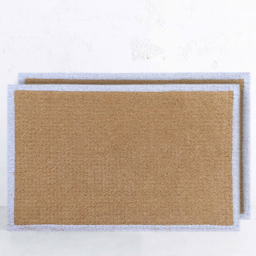 PRE ORDER | LIVING BY DESIGN EXCLUSIVE | WHITE BORDER DOORMAT BUNDLE x2 | 106CM x 66CM