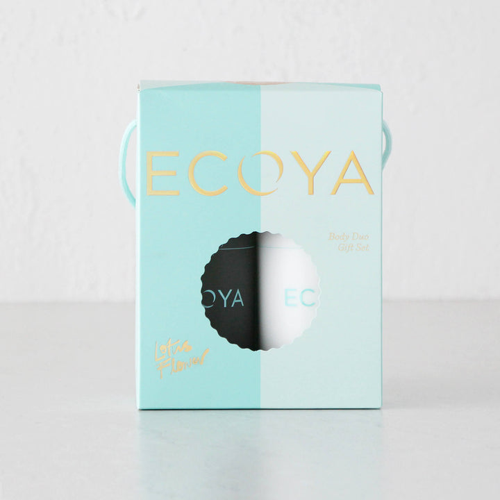 ECOYA HOLIDAY GIFT COLLECTION  |  BODY DUO GIFT SET  |   LOTUS FLOWER