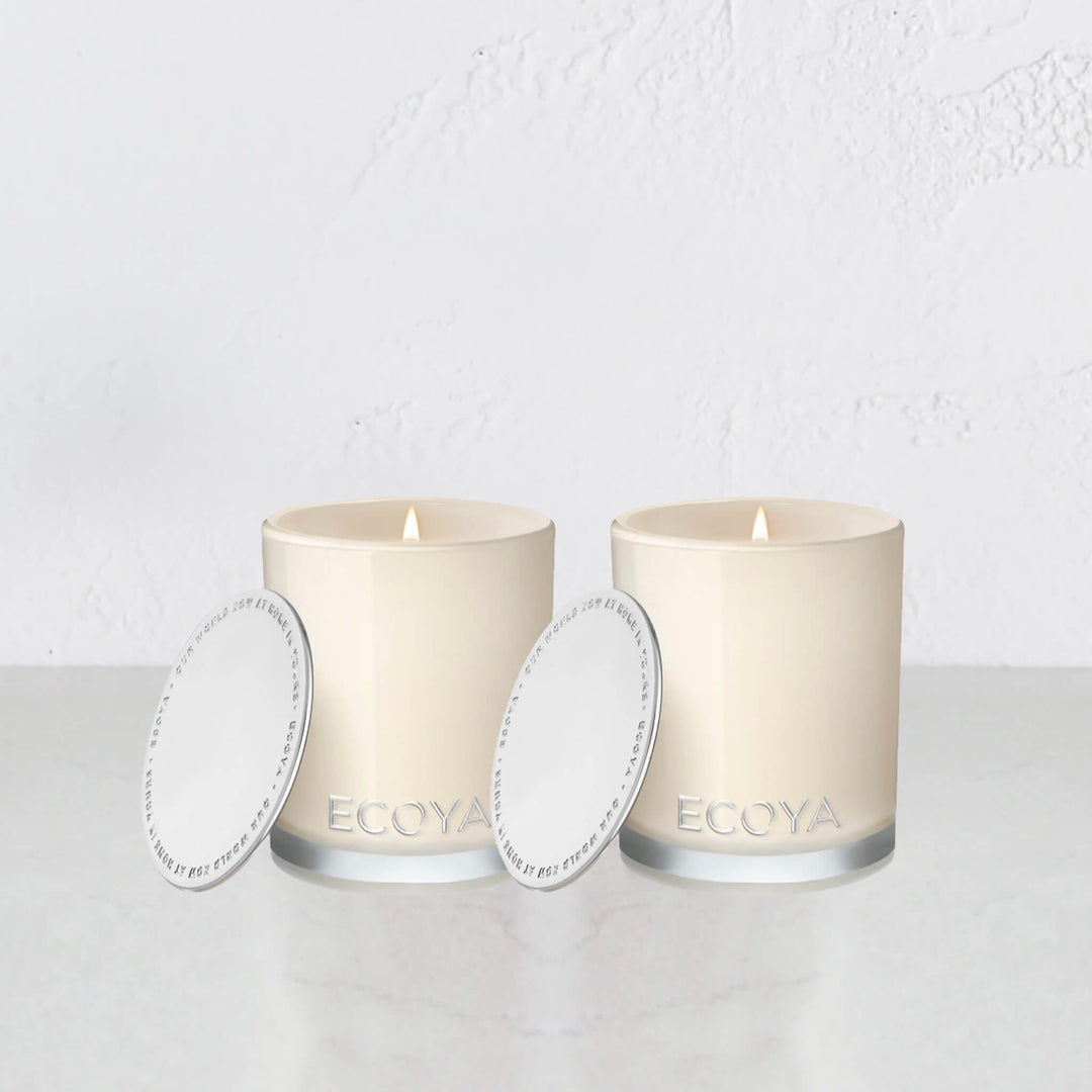 ECOYA MINI MADISON CANDLE  |  NATURAL SOY WAX CANDLE  |  GUAVA + LYCHEE SORBET  |  BUNDLE OF 2