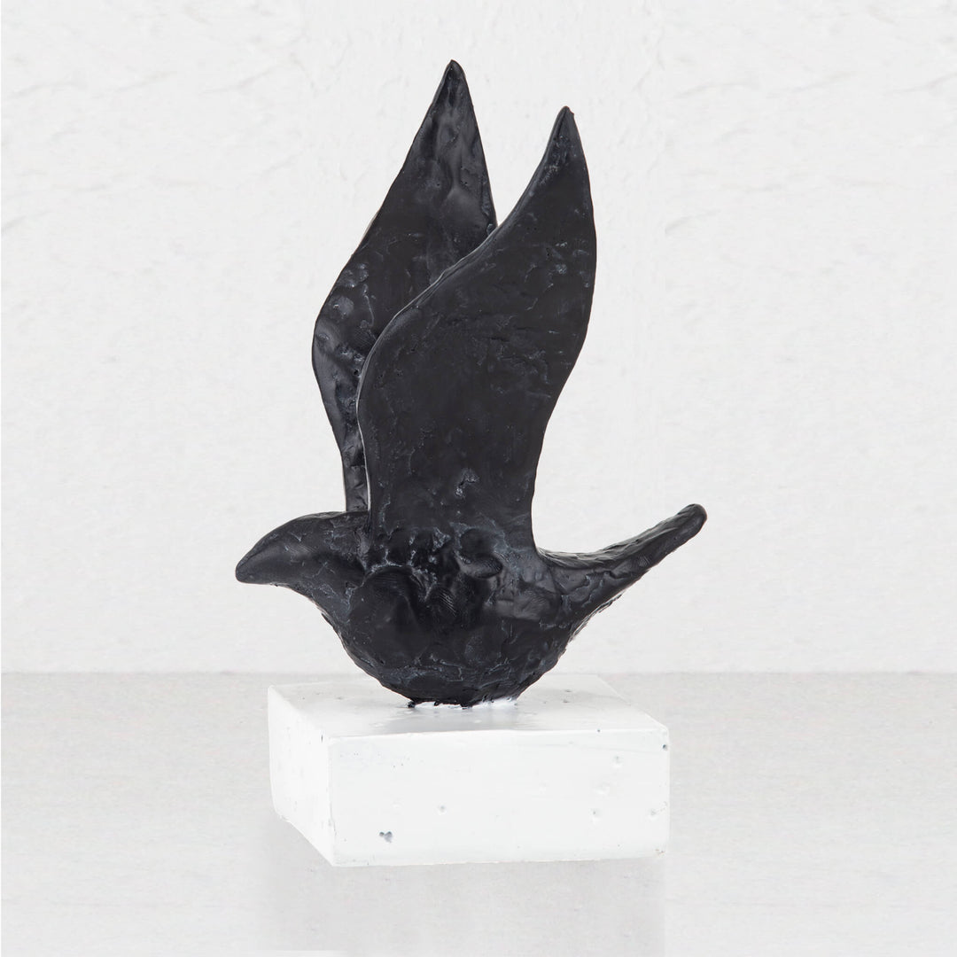 EROS BIRD SCULPTURE  |  BLACK + MARBLE