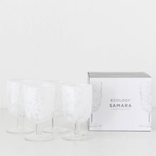 ECOLOGY  |  SAMARA GOBLET WINE GLASSES  |  SET OF 8  |  WHITE