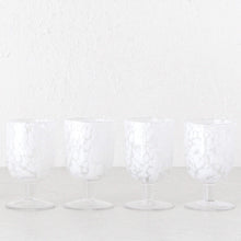 SAMARA GOBLET WINE GLASSES | SET OF 4 | WHITE