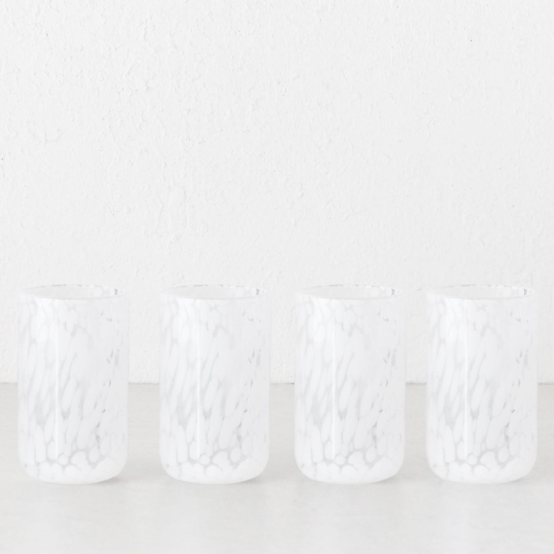 SAMARA HIGHBALL GLASSES  |  SET OF 4  |  WHITE