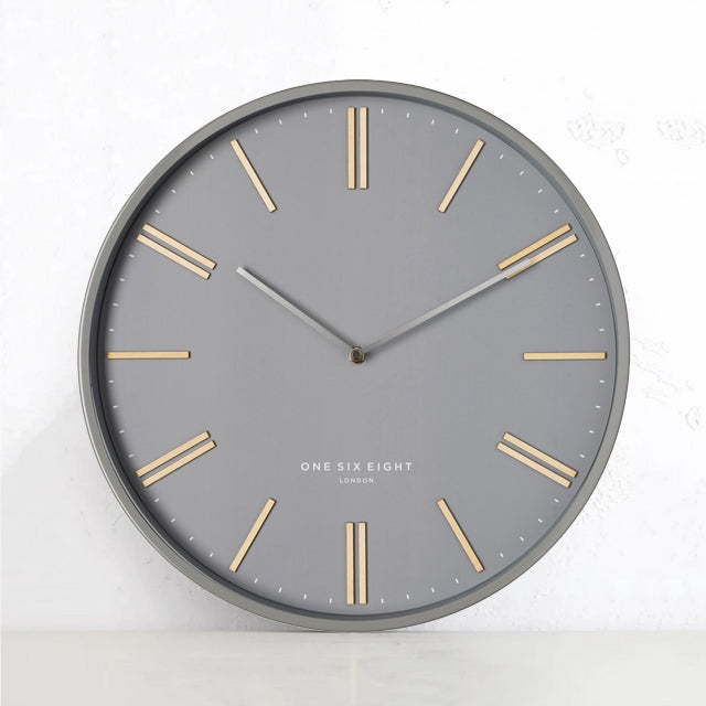 ESME SILENT WALL CLOCK  |  GREY  |  40CM