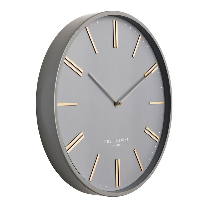 ESME SILENT WALL CLOCK  |  GREY  |  40CM