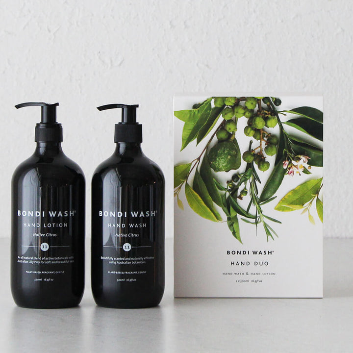 BONDI WASH HAND PAMPER DUO | HAND WASH + HAND LOTION | NATIVE CITRUS