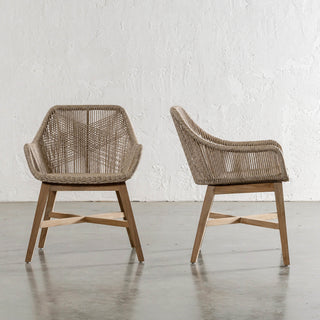 INIZIA WOVEN RATTAN INDOOR / OUTDOOR DINING CHAIR  |  BIRCH ASH