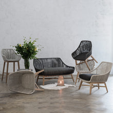INIZIA WOVEN OUTDOOR DINING CHAIR  |  ASH GREY  |  MODERN RATTAN