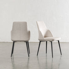 JAKOB DINING CHAIR  |  HERRING SAND LUXE TWILL ANGLED