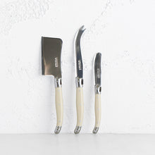 LAGUIOLE ANDRE VERDIER CUTLERY RANGE  |  3 PIECE CHEESE SET  |  IVORY & SILVER
