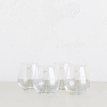 LSA STEMLESS WHITE WINE OR WATER GLASSES  |  SET OF 4 GLASSES