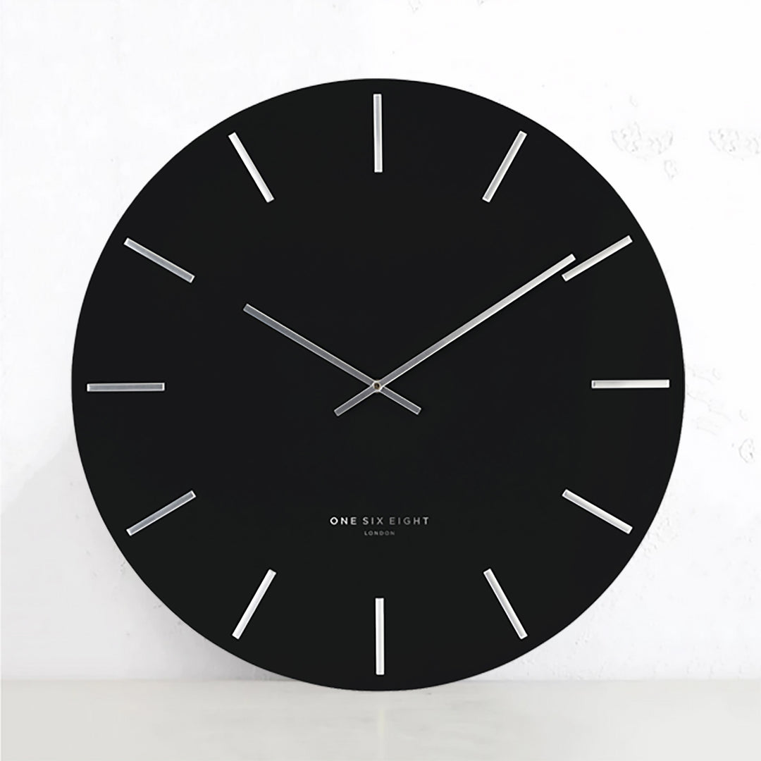 ONE SIX EIGHT LONDON  |  LUCA WALL CLOCK  |  BLACK  |  40CM