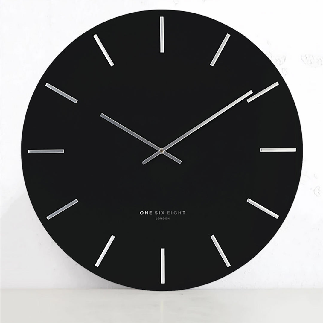 ONE SIX EIGHT LONDON  |  LUCA WALL CLOCK  |  BLACK  |  60CM