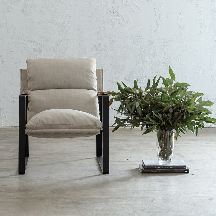 LAURENT ARM CHAIR  |  SHADED BIRCH  |  FABRIC OCCASIONAL LOUNGE CHAIR