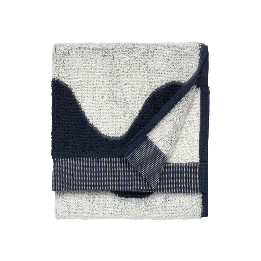 MARIMEKKO  |  LOKKI BATH BUNDLE DOUBLE  |  NAVY BLUE + WHITE