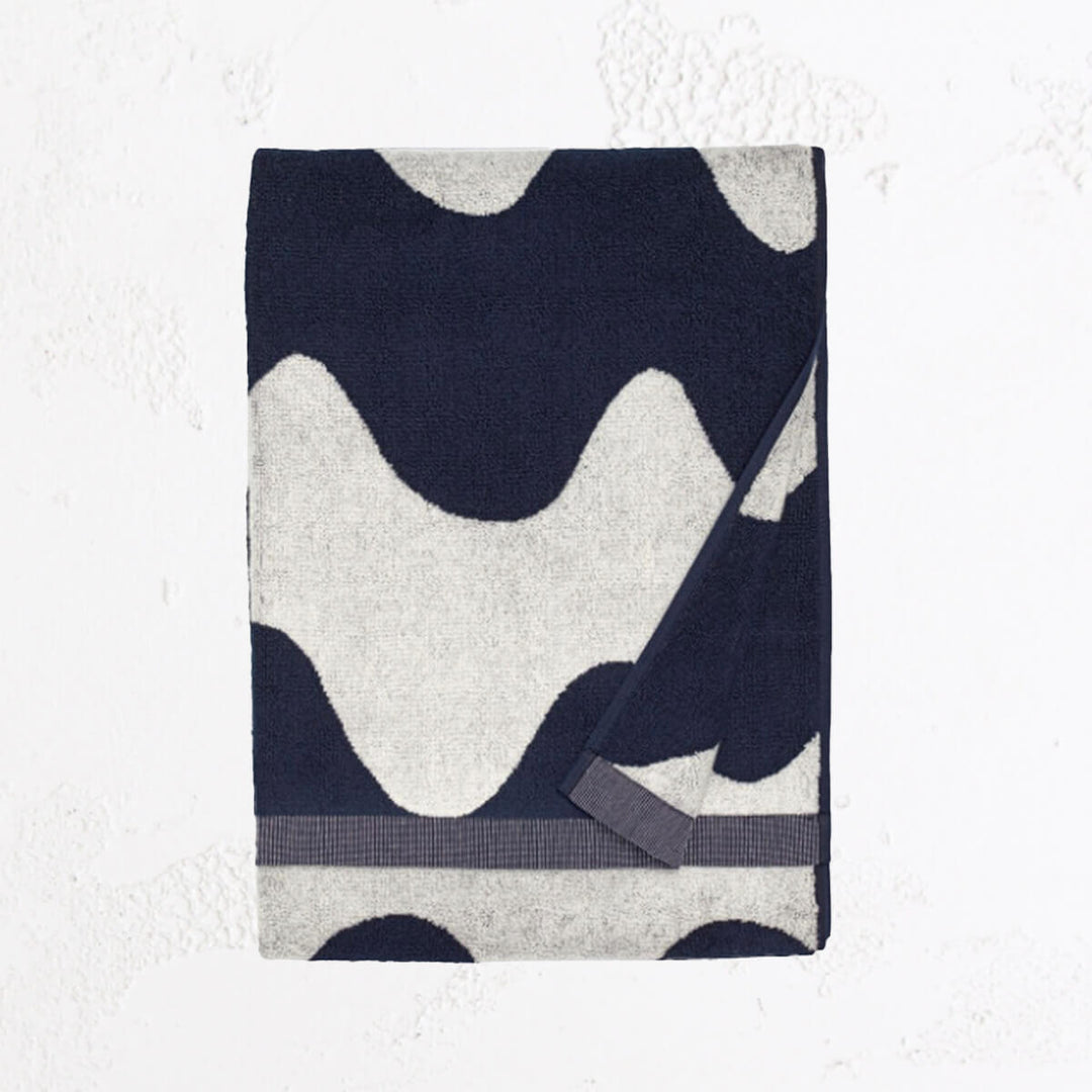 MARIMEKKO  |  LOKKI BATH BUNDLE SINGLE  |  NAVY BLUE + WHITE