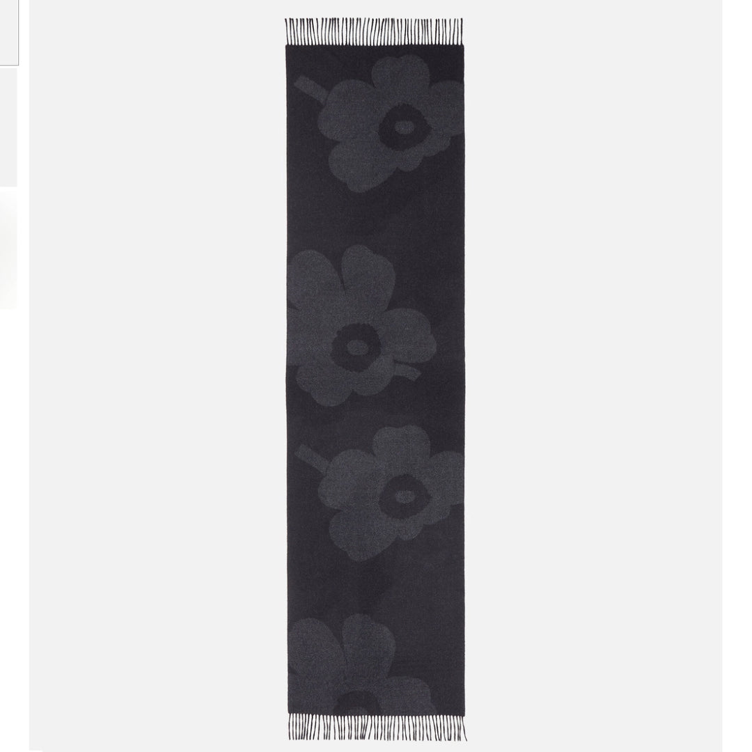 65% FINAL SALE  |  MARIMEKKO  |  KIRKAS JUHLA UNIKKO SCARF  |  BLACK + GREY