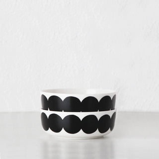 MARIMEKKO  |  OIVA RASYMATTO BOWL 4DL BUNDLE X2  |  BLACK + WHITE
