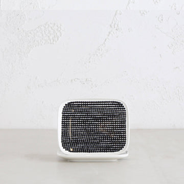 MARIMEKKO | RASYMATTO PLATE 12 X 15CM | BLACK + WHITE | SET OF 2